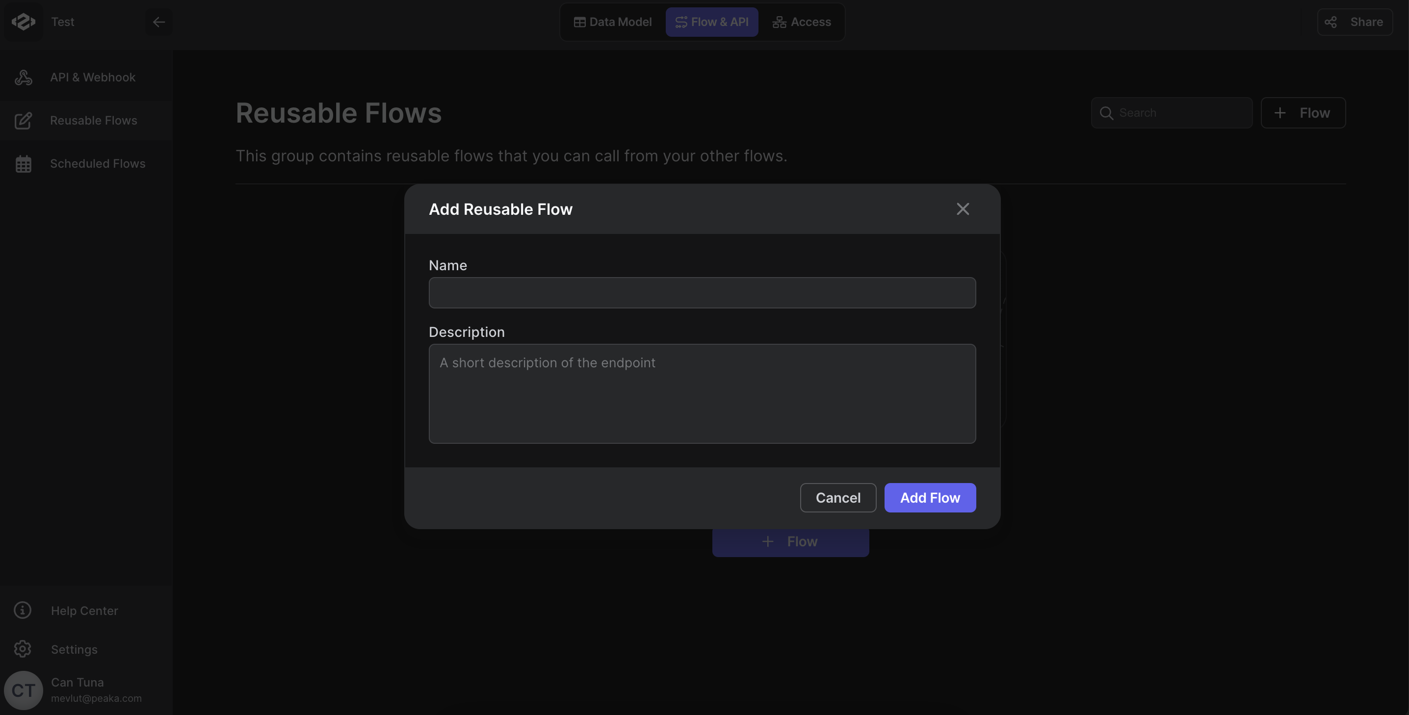 creating a flow