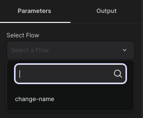 parameters of used reusable flow node