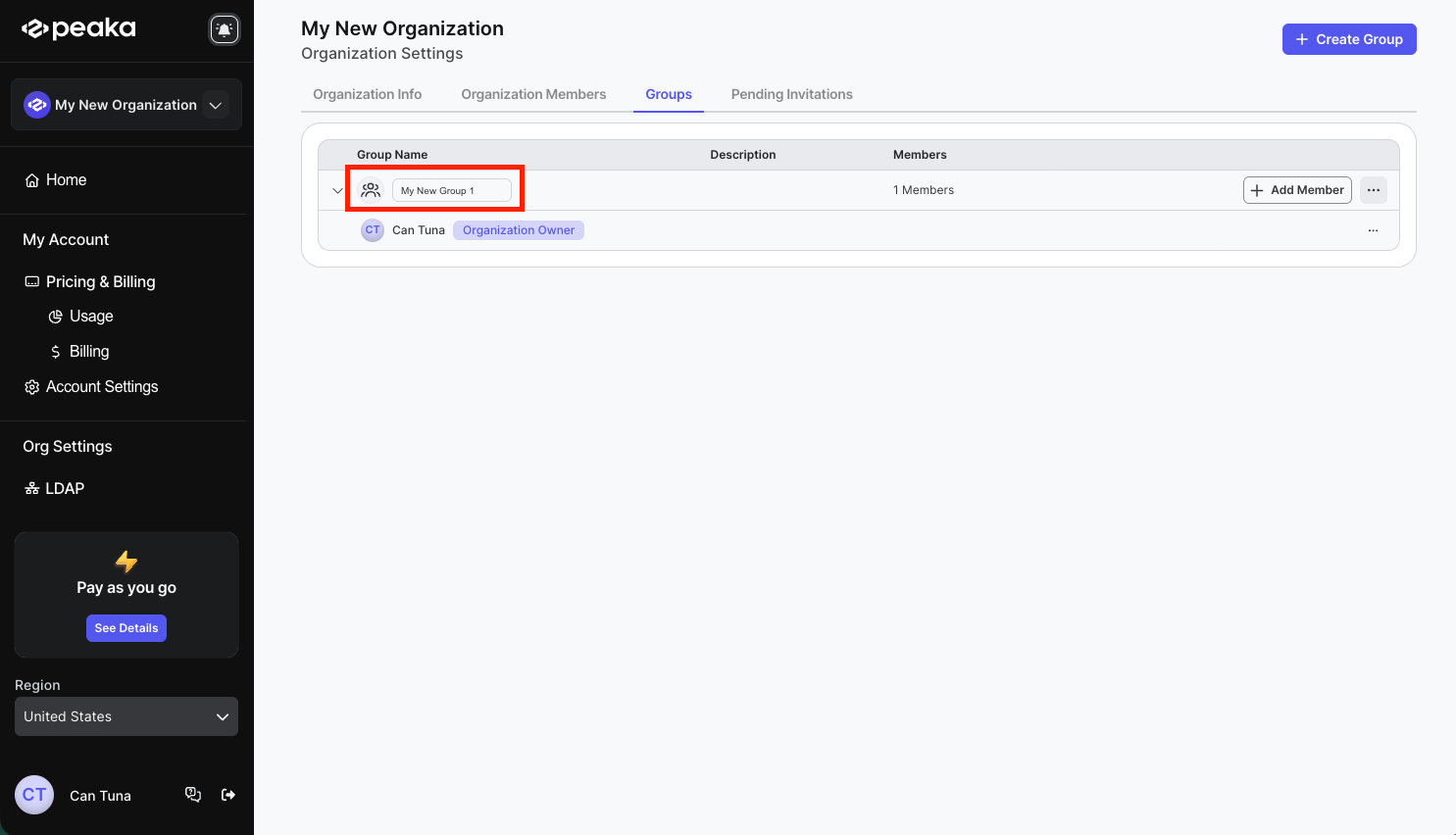 rename group in inline edit mode